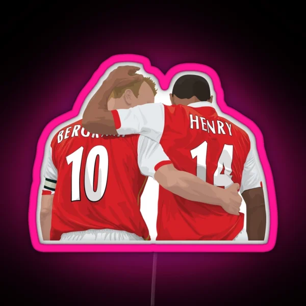 Thierry Henry And Dennis Bergkamp RGB Neon Sign