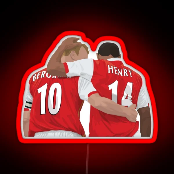Thierry Henry And Dennis Bergkamp RGB Neon Sign