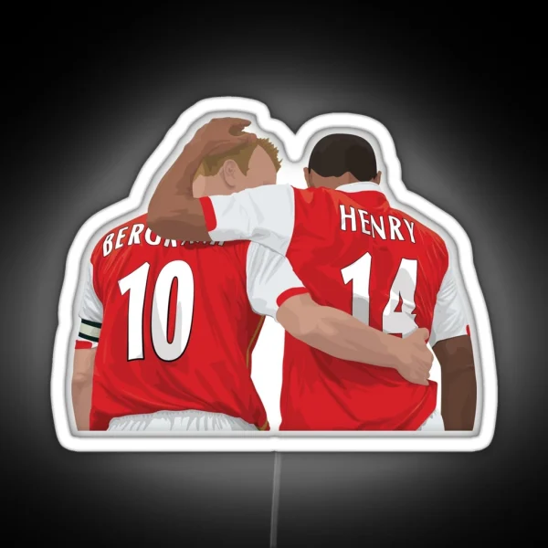 Thierry Henry And Dennis Bergkamp RGB Neon Sign