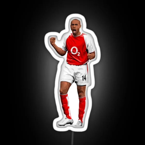 Thierry Henry Arsenal RGB Neon Sign