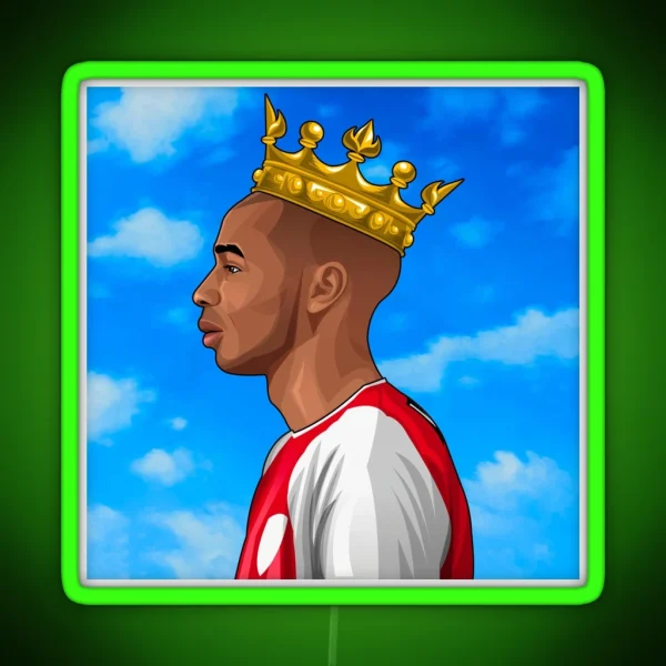 Thierry Henry Arsenal RGB Neon Sign