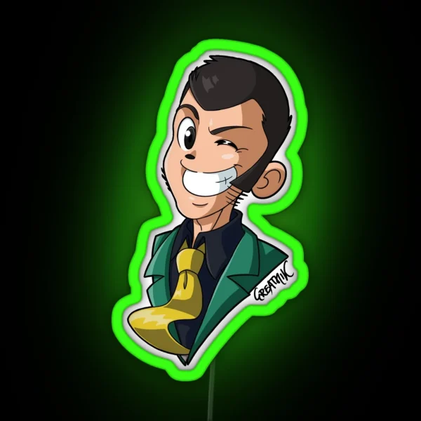 Third Thief Green RGB Neon Sign