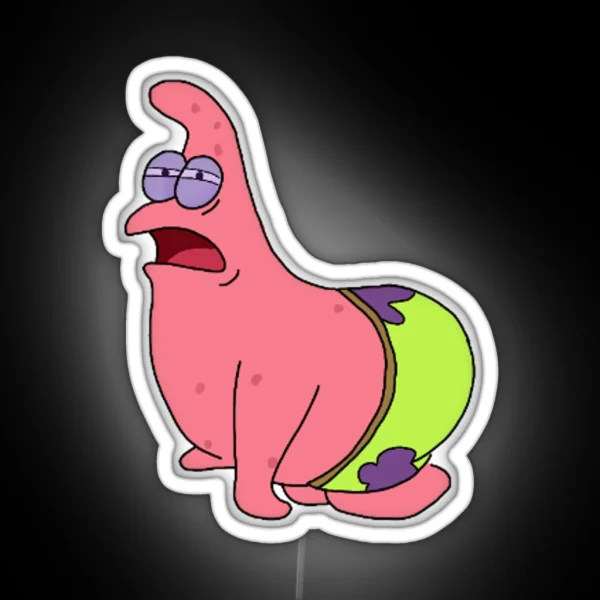 Thirsty Patrick Star RGB Neon Sign