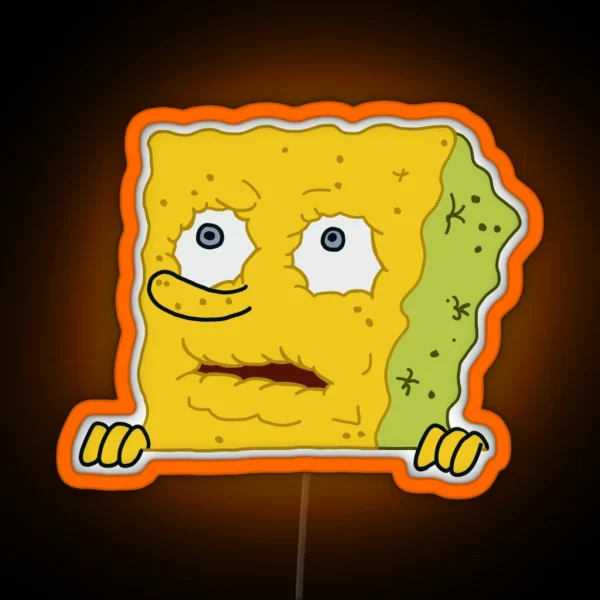 Thirsty Spongebob Funny Meme RGB Neon Sign