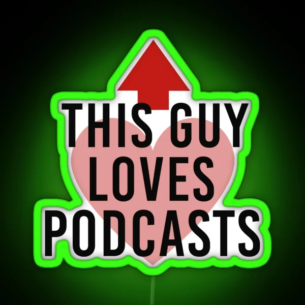 This Guy Podcasting Podcaster Radio Show RGB Neon Sign