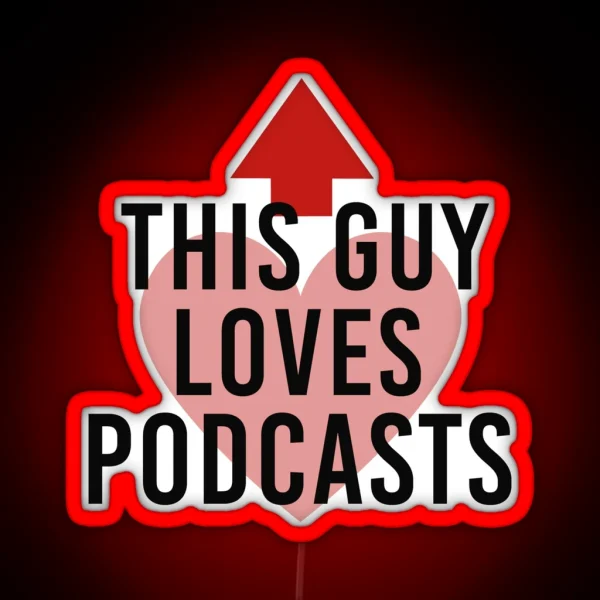 This Guy Podcasting Podcaster Radio Show RGB Neon Sign