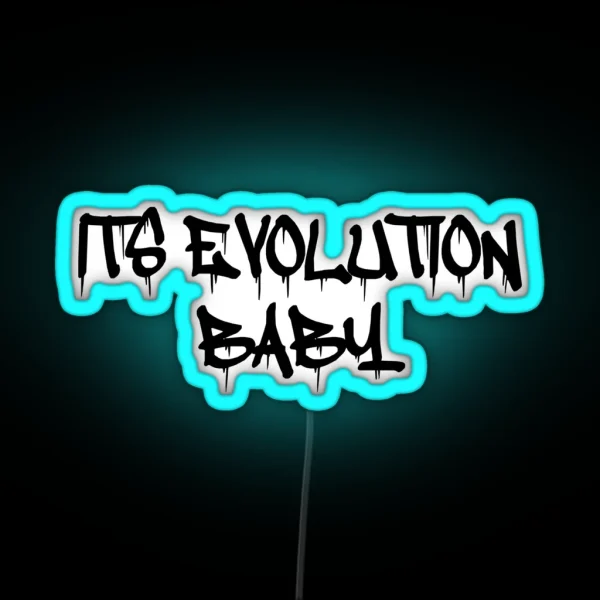 This Is Evolution Baby RGB Neon Sign
