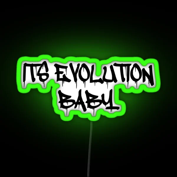 This Is Evolution Baby RGB Neon Sign