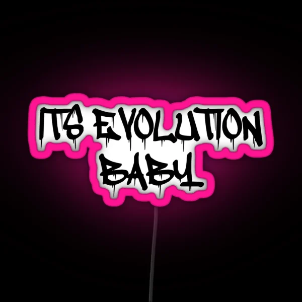 This Is Evolution Baby RGB Neon Sign