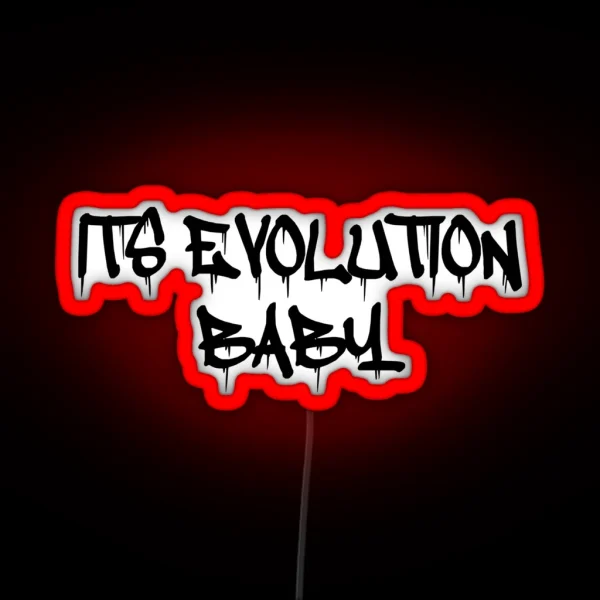 This Is Evolution Baby RGB Neon Sign