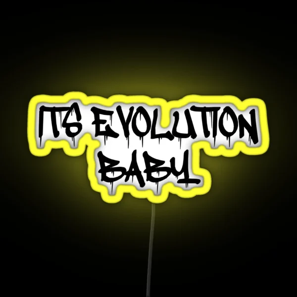This Is Evolution Baby RGB Neon Sign