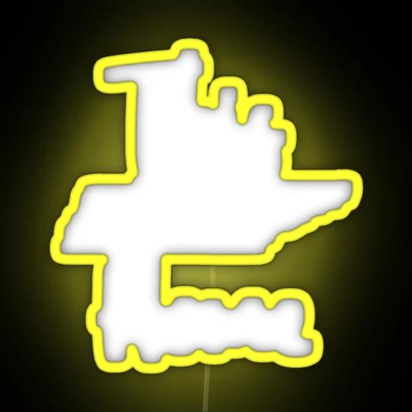 This Is Home Tennessee State Outline RGB Neon Sign