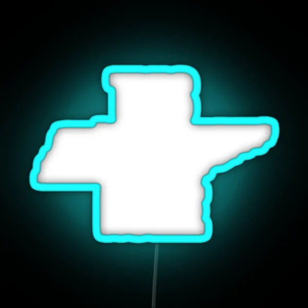 This Is Home Tennessee State Outline RGB Neon Sign