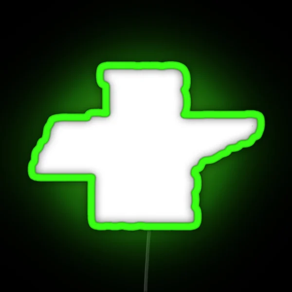 This Is Home Tennessee State Outline RGB Neon Sign