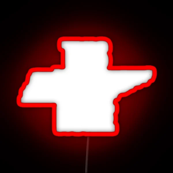 This Is Home Tennessee State Outline RGB Neon Sign