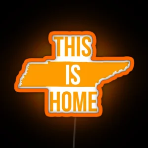 This Is Home Tennessee State Volunteer Led Led RGB Neon Sign