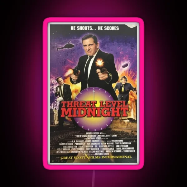 Threat Level Midngiht RGB Neon Sign