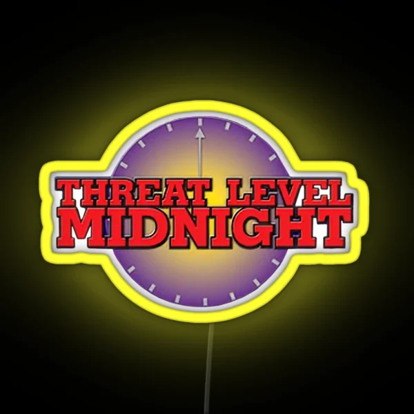 Threat Level Midnight 1 RGB Neon Sign