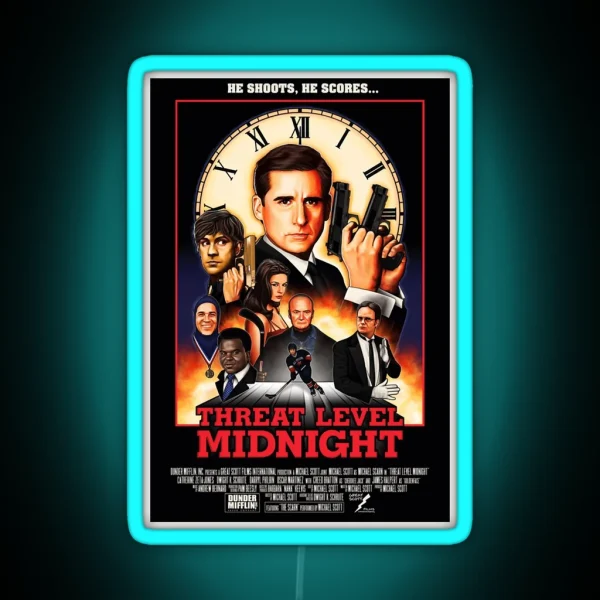 Threat Level Midnight Classic Led RGB Neon Sign