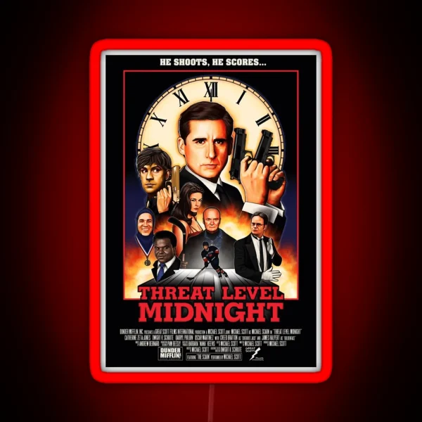 Threat Level Midnight Classic Led RGB Neon Sign