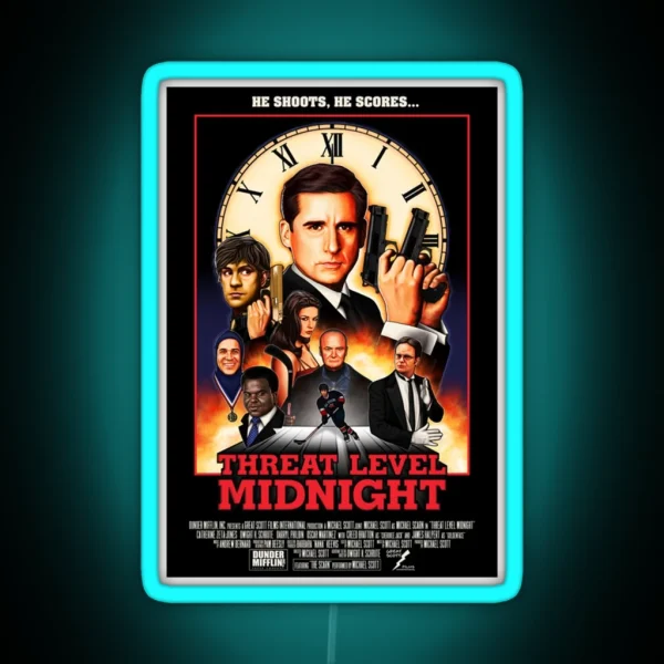 Threat Level Midnight Classic Led RGB Neon Sign