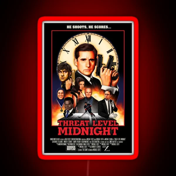 Threat Level Midnight Classic Led RGB Neon Sign