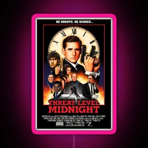 Threat Level Midnight Classic RGB Neon Sign