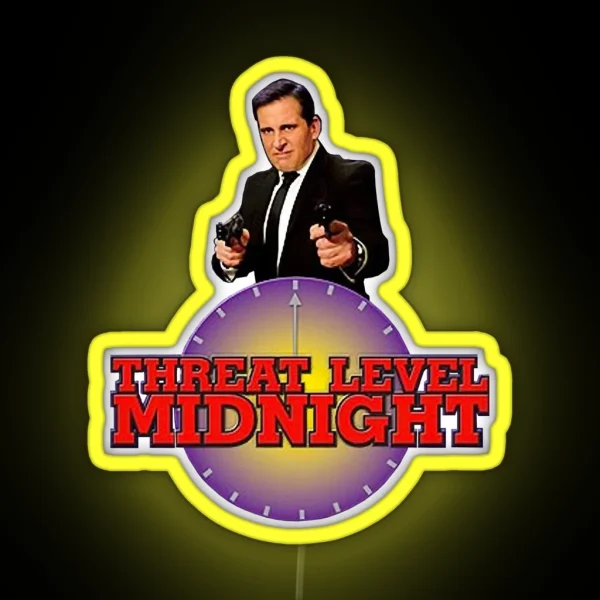 Threat Level Midnight Classic RGB Neon Sign