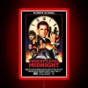 RGB Neon Sign with Threat Level Midnight Classic in bold red font