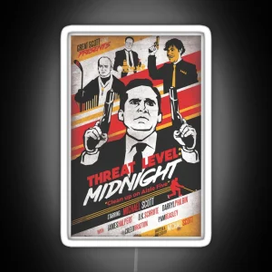 Threat Level Midnight Clean Up On Aisle Five RGB Neon Sign