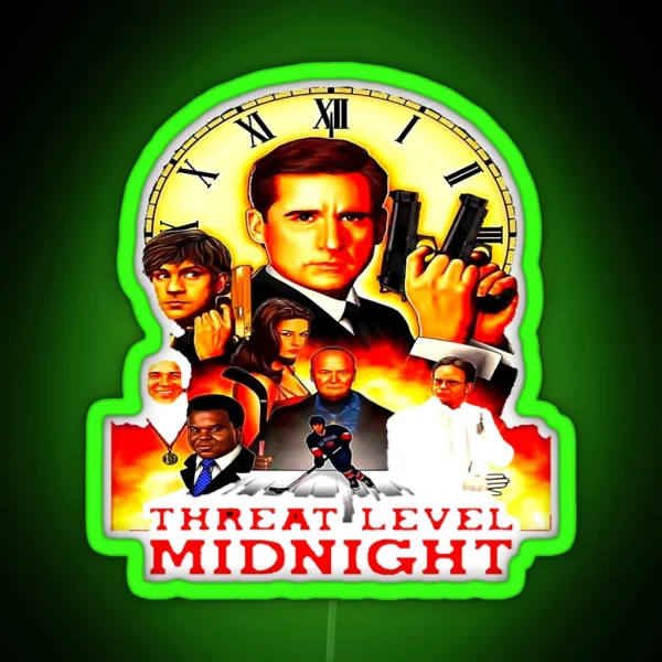 Threat Level Midnight Essential RGB Neon Sign
