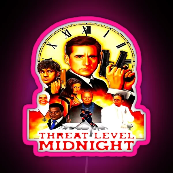 Threat Level Midnight Essential RGB Neon Sign