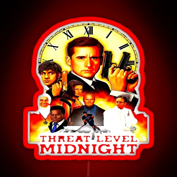 Threat Level Midnight Essential RGB Neon Sign