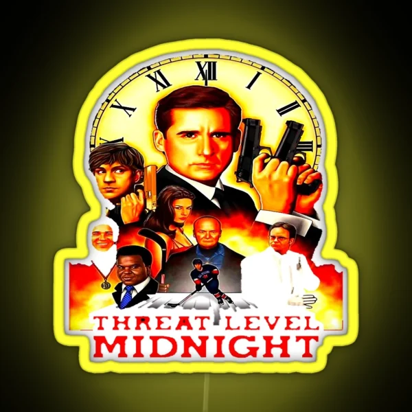 Threat Level Midnight Essential RGB Neon Sign