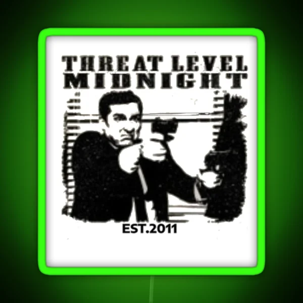 Threat Level Midnight EST 2011 RGB Neon Sign