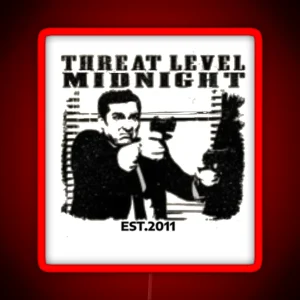 Threat Level Midnight EST 2011 RGB Neon Sign