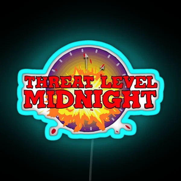 Threat Level Midnight Ledthreat Level Midnight RGB Neon Sign
