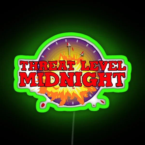 Threat Level Midnight Ledthreat Level Midnight RGB Neon Sign