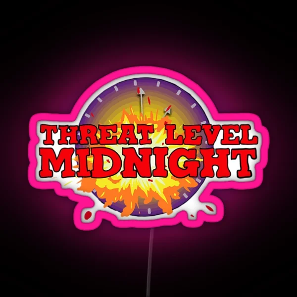 Threat Level Midnight Ledthreat Level Midnight RGB Neon Sign
