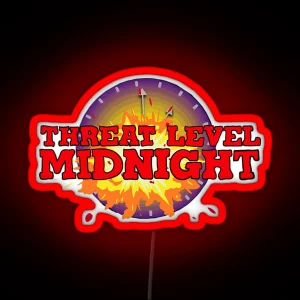 Threat Level Midnight Ledthreat Level Midnight RGB Neon Sign
