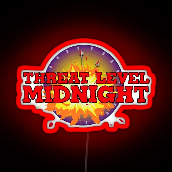Threat Level Midnight Ledthreat Level Midnight RGB Neon Sign