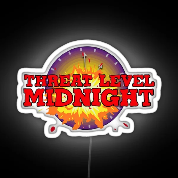 Threat Level Midnight Ledthreat Level Midnight RGB Neon Sign