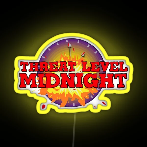 Threat Level Midnight Ledthreat Level Midnight RGB Neon Sign