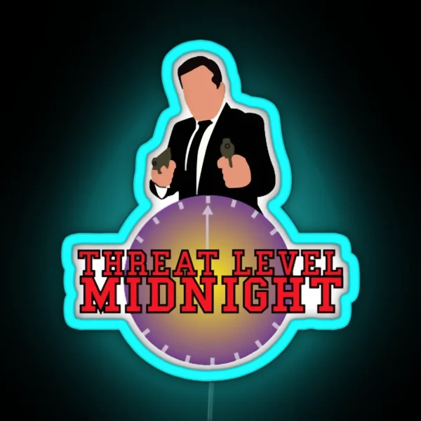 Threat Level Midnight Logo Merchandise RGB Neon Sign