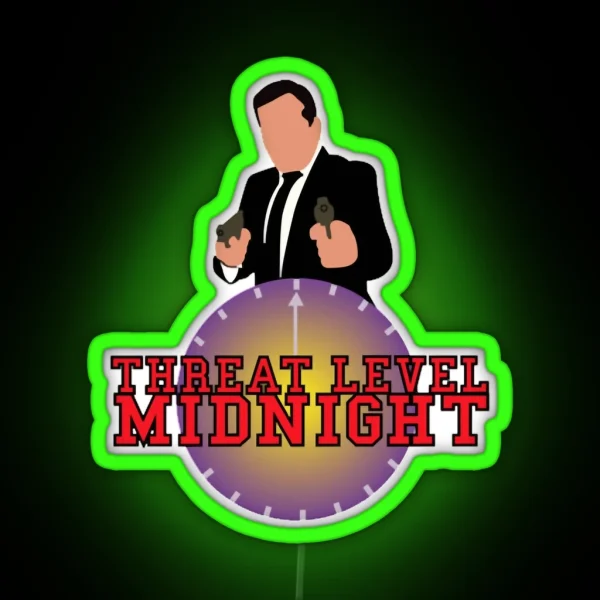 Threat Level Midnight Logo Merchandise RGB Neon Sign