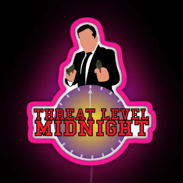 Threat Level Midnight Logo Merchandise RGB Neon Sign