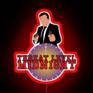 Threat Level Midnight Logo Merchandise RGB Neon Sign