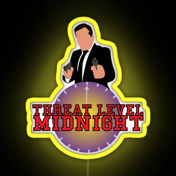 Threat Level Midnight Logo Merchandise RGB Neon Sign