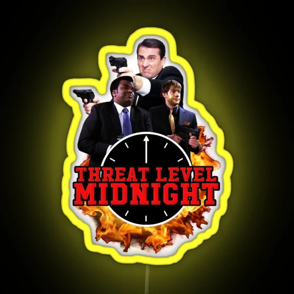 THREAT LEVEL MIDNIGHT Premium RGB Neon Sign