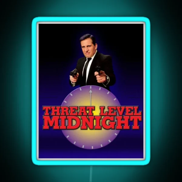 Threat Level Midnight Pt 2 RGB Neon Sign